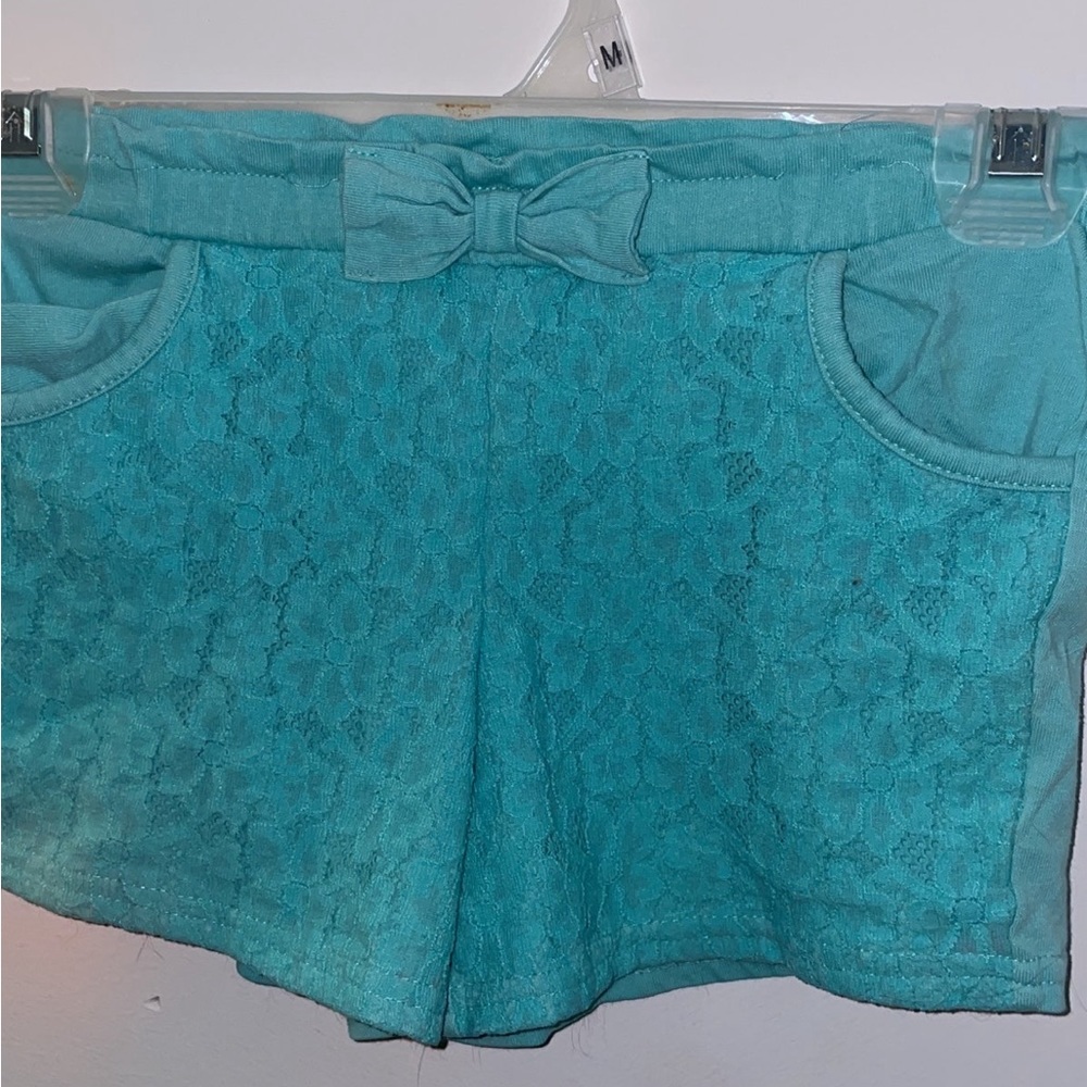 Teal garanimals shorts girls size 6-7 (S)